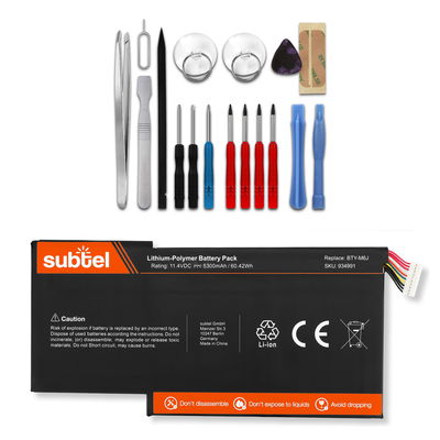 Akku tietokoneeseen GS63VR 7RF Stealth Pro, GS63VR-7RE, GS63VR-7RG, GS63VR 7RD-092NL Stealth, GS73VR 7RF Stealth Pro, BTY-M6J - 11.4V 5700mAh + Työkalu tuotemerkiltä subtel