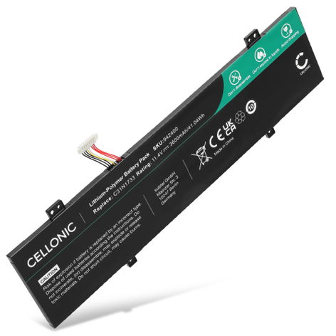Akku ASUS TP412FA; TP412F; TP412U kannettavaan tietokoneeseen - Lithium-Polymer 11.4V (3600 mAh, 11,4 V) tuotemerkiltä CELLONIC