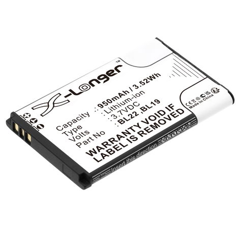 Battery for Retevis RT22; RT622; DT22; RT15; RT19; RT22S Li Ion 3.7v (950mAh, 3.7V) from CELLONIC