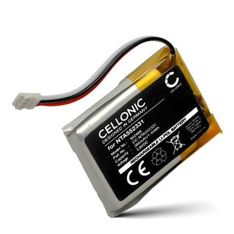 Akku Rode Wireless GO II kuulokkeisiin - NTA552331 (380 mAh, 3,8 V) tuotemerkiltä CELLONIC