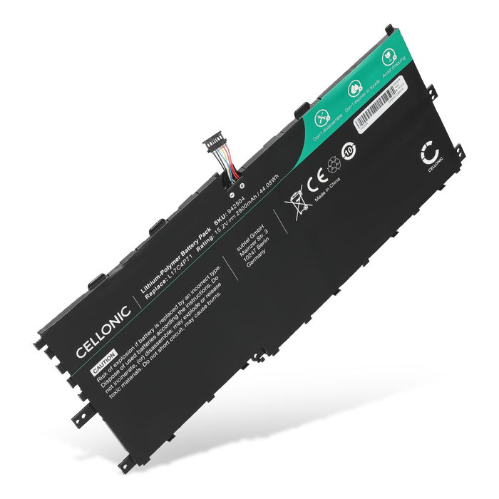Akku tietokoneeseen Lenovo ThinkPad X1 Yoga Gen 3, X1 Yoga 2018, 01AV475, L17C4P71, L17M4P71, L17M4P73 - 15.2V 2900mAh tuotemerkiltä CELLONIC