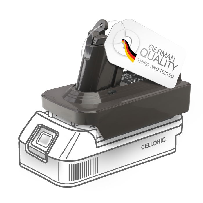 Makita 18V to Dyson V6 Series Battery Adapter MT18V6 Converter from CELLONIC