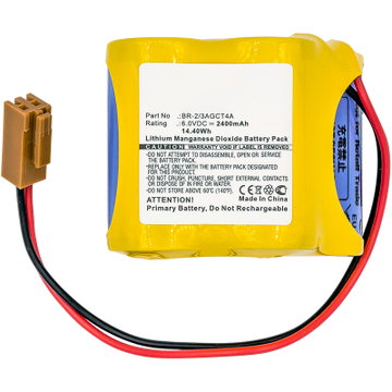 Akku FANUC 18-T Series PLC ALPHA iSV CNC system amplifiers - BR-2 3AGCT4A / A98L-0031-0025 / A06B-6114-K504 - 2400mAh / 14.40Wh tuotemerkiltä CELLONIC