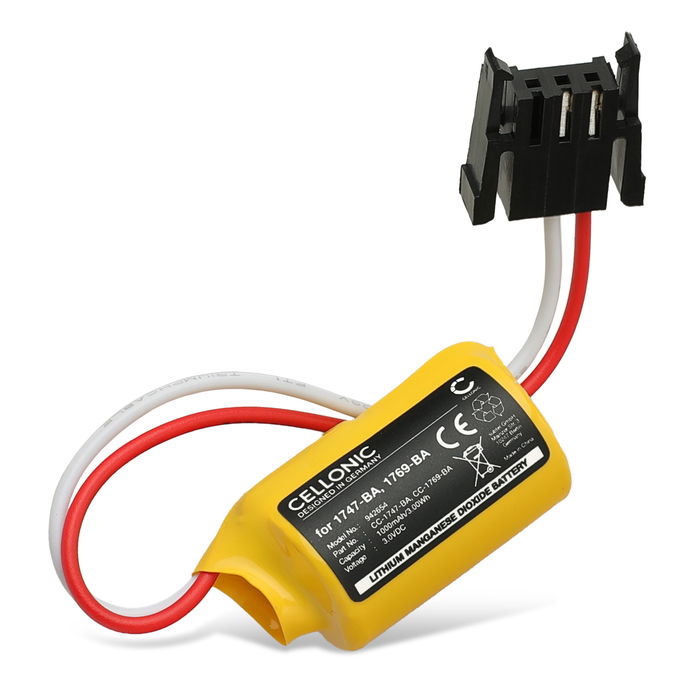 Akku Allen Bradley PLC-2, PLC-3, PLC-4, PLC-5, CompactLogix 1769-L32E, 1769-L35E - 1000mAh / 3.00Wh tuotemerkiltä CELLONIC