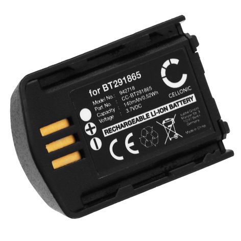 Akku Snom A170 kuulokkeisiin - BT291865 (140 mAh, 3,7 V) tuotemerkiltä CELLONIC