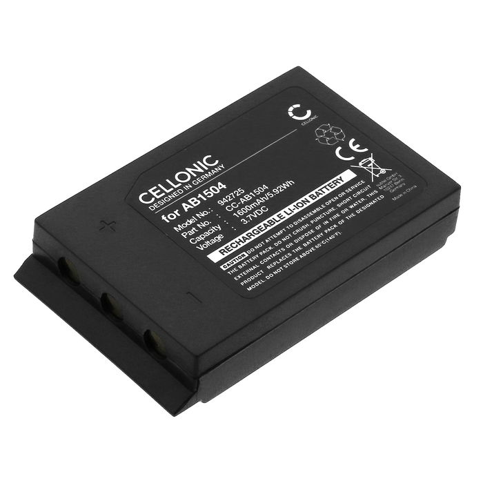 Battery for Akerstroems M 8B, M-10B, M12-B, Era 100J Transmitters, Remotus ERA 8B, Mercury 10b 1600mAh from CELLONIC