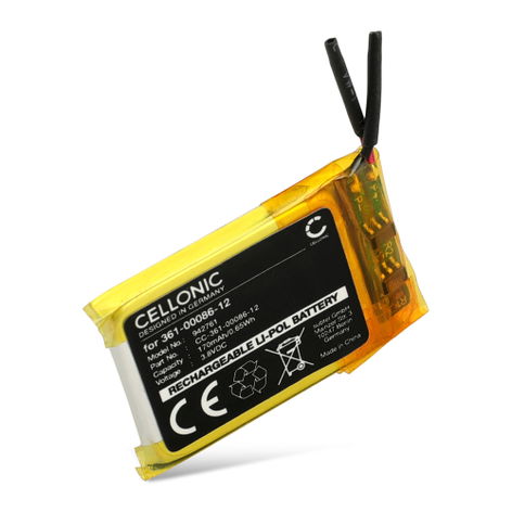 Battery for Garmin Venu; Instinct; Fenix 6S Pro 361-00086-12 (170mAh, 3.8V) from CELLONIC