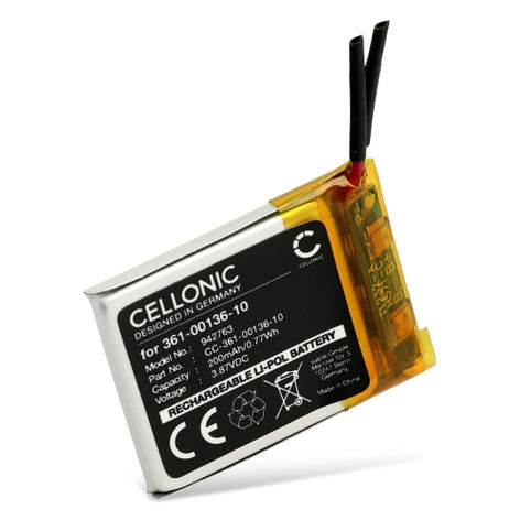 Akku Garmin Venu Sq Music älykelloon tai aktiivisuusrannekkeeseen - 361-00136-10 (200 mAh, 3,87 V) tuotemerkiltä CELLONIC