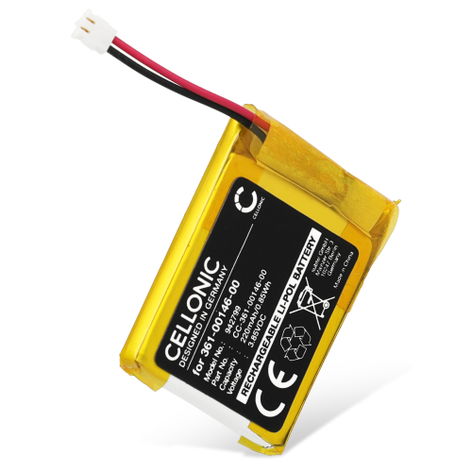 Akku Garmin Forerunner 955 Solar älykelloon tai aktiivisuusrannekkeeseen - 361-00146-00 (220 mAh, 3,85 V) tuotemerkiltä CELLONIC