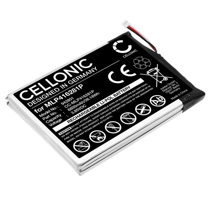Akku EZVIZ DP1S kodintekniikkaan - Litiumpolymeeri, 6800mAh  tuotemerkiltä CELLONIC