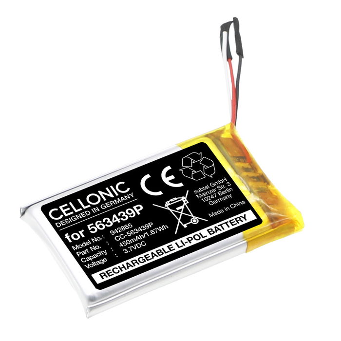 Akku kuulokkeisiin Microsoft Surface Headphones 2 - 450mAh tuotemerkiltä CELLONIC