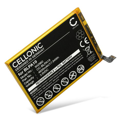 Akku Oppo A38; A58 4G, A58; A79 5G, A79; CPH2577 puhelimeen - BLPA19 (4600 mAh, 3,9 V) tuotemerkiltä CELLONIC