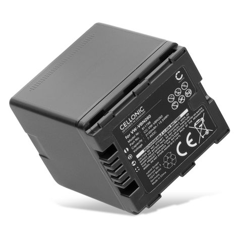 Akku kameraan Panasonic HDC-TM900 HDC-HS900 HDC-SD900 HDC-SD800 HC-X900 / X900M - VW-VBN130 VW-VBN260 (2100mAh, 7.2V - 7.4V) tuotemerkiltä CELLONIC