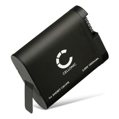 Akku kameraan GoPro Hero 13 AHDBT-1301PR (1900 mAh, 3,89 V) tuotemerkiltä CELLONIC