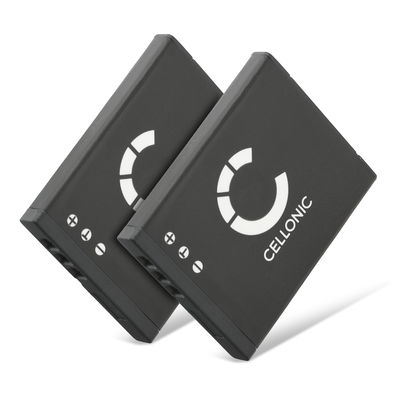 2x Akku kameraan Olympus VG-120 D-710 X-940 FE-4040 FE-4020 FE-5040 VG-130 VG-140 VG-110 VG-150 - LI-70B (500mAh, 3.7V) tuotemerkiltä CELLONIC