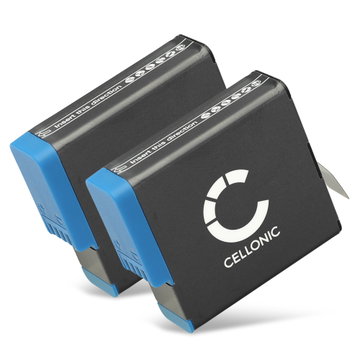 2x Akku kameraan GoPro Hero 8 7 6, AHDBT-801 - AHDBT-801 (1200mAh, 3.85V) tuotemerkiltä CELLONIC