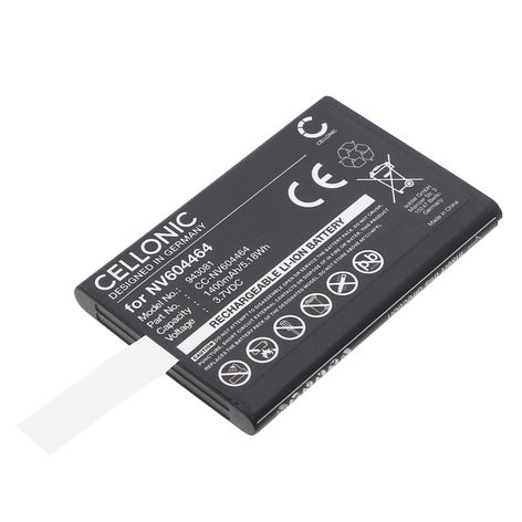 Vaihtoakku laitteelle Beurer BY 110; Oricom Secure SC740, SC895 NV604464 (1400 mAh, 3,7 V) tuotemerkiltä CELLONIC