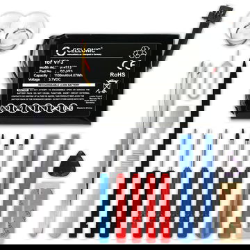 Akku navigaattoriin TomTom Quanta, GO XL 330, GO XL 310, VF3F, FM68360420759, VF3 - 1100mAh + Työkalusarja 17 osaa tuotemerkiltä subtel