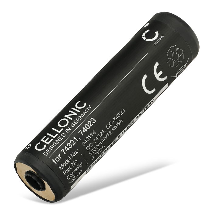 Akku Streamlight Jr LED, ProTac HL USB, Strion (2020), Strion DS HL, Strion DS HPL, Strion HPL, Strion LED lamppuun - 3.7V, 3500mAh tuotemerkiltä CELLONIC