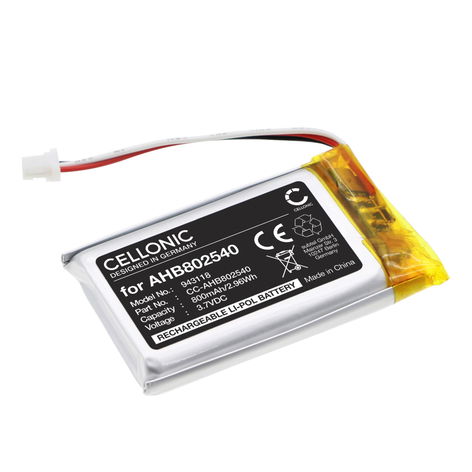 Akku Sena Spider ST1; Spyder 1S kuulokkeisiin - XK701953 (800 mAh, 3,7 V) tuotemerkiltä CELLONIC