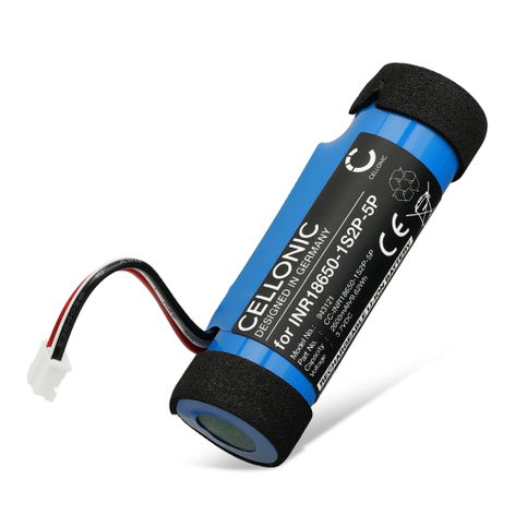 Akku Teufel BOOMSTER GO kaiuttimeen - INR18650-1S2P-5P (2600 mAh, 3,7 V) tuotemerkiltä CELLONIC