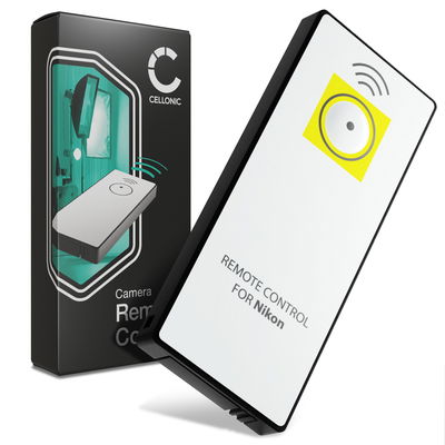 IR-kaukolaukaisin kameraan Nikon D5100, D5200, D5300, D3200, D800 Kameran langaton infrapuna-kaukolaukaisin tuotemerkiltä CELLONIC