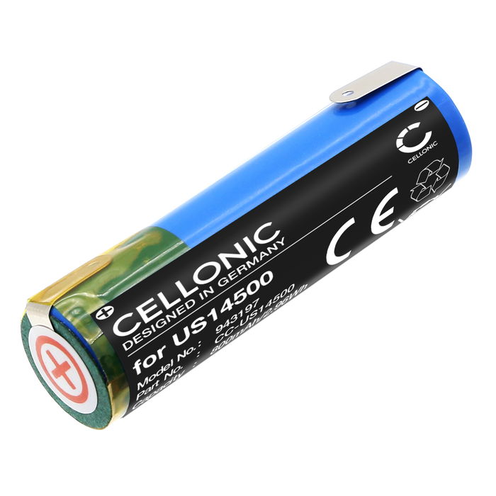 Battery for Philips S9000, S8000, S7000, S3000, AT815, AT751, AT750, HQ8150, RQ1280, RQ1250 800mAh from CELLONIC