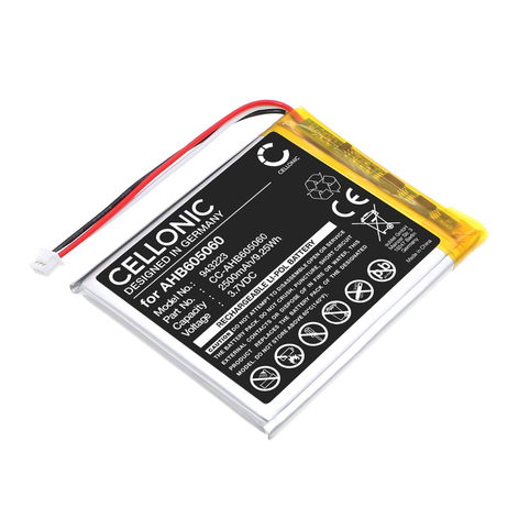 Vaihtoakku laitteelle HelloBaby HB40; HB50; HB6351 AHB605060 (2500 mAh, 3,7 V) tuotemerkiltä CELLONIC