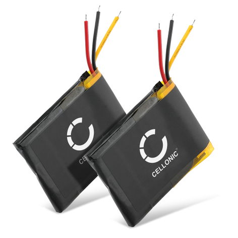 2x Akku kameraan GoPro Hero 4, 3plus; ARMTE-001; ARMTE-002 - YD362937P LiPo Model RC 2 (350 mAh, 3,7 V) tuotemerkiltä CELLONIC
