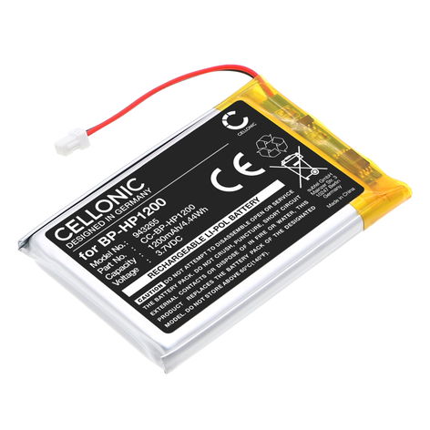 Akku Sony MDR-DS7000; MDR-RF7000; MDR-RF7100 kuulokkeisiin - BP-HP1200 (1200 mAh, 3,7 V) tuotemerkiltä CELLONIC