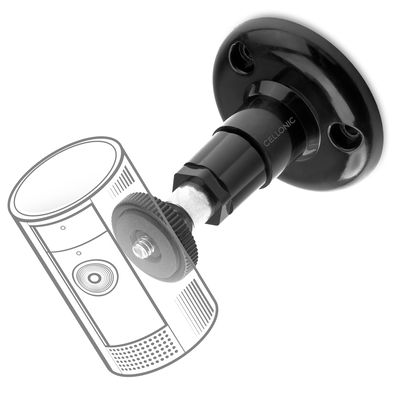Kameran seinäkiinnike 1/4" kierteellä Arlo, Ring, Blink-, Eufy-, Reolink-, Wyze- ja Zumimall-malleille – valvontakameran kiinnike sisä- ja ulkokäyttöön