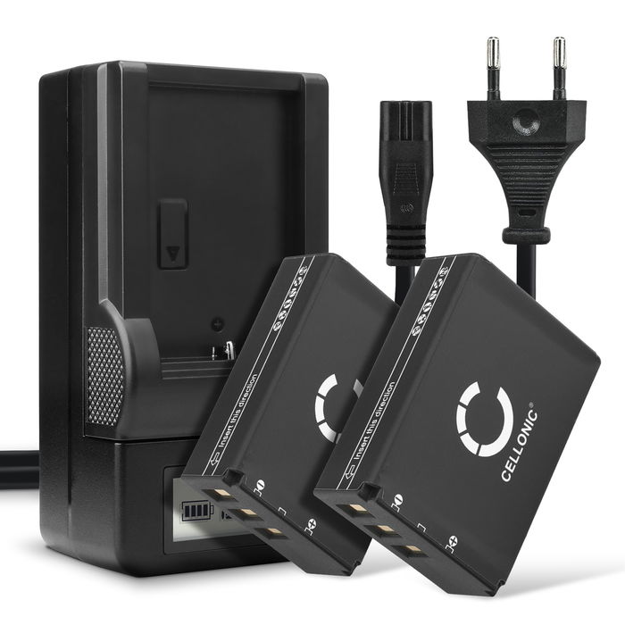 2x Fuji FinePix SL1000 akku, 1600mAh + Laturi tuotemerkiltä Cellonic