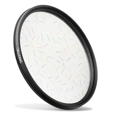 Sateenkaari Tähtivalo Viivasuodin tuotteeseen Ø 67mm Efektisuodin