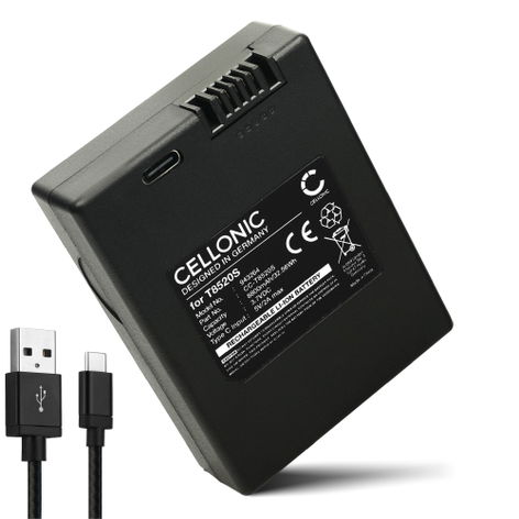 Vaihtoakku laitteelle Eufy eufyCam 3, 3C, S330, E330; S330; SmartDrop (8800 mAh, 3,7 V) + USB-kaapeli tuotemerkiltä CELLONIC