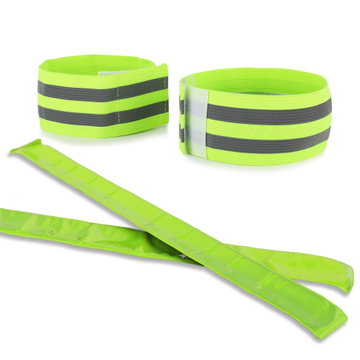 Reflective Running Safety Bands Set – Adjustable Velcro Arm & Leg Straps with Reflective Snap Bands for Night Running, Cycling & Traffic Safety from Cellonic