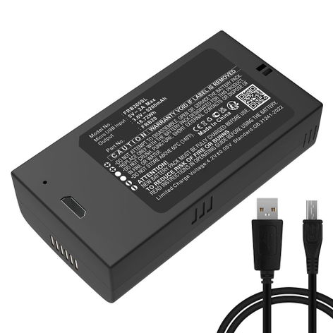 Vaihtoakku laitteelle Imou Cell 2 FRB20 (5200 mAh, 3,6 V) + USB-kaapeli tuotemerkiltä CELLONIC
