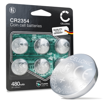 CELLONIC CR2354 Nappiparistot  (Lithium, 480, 3V) Auton avaimet Lääketieteelliset laitteet Kellot -laitteille – x6 kpl pakkaus