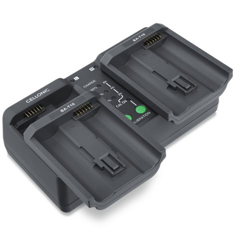 USB Dual Battery Charger for Nikon F6; D3; D2X; D3s; D2Hs; D3X; D2H; D2Xs – charges 2x EN-EL4, EN-EL4a batteries, 4.35W, 1m + USB Cable from CELLONIC