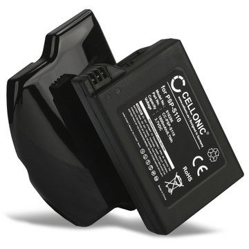 PSP-S110 Battery for Sony PSP-3004 PSP-3000 PSP Brite PSP Slim PSP Lite PSP-2004 PSP-2000 Playstation Console PSPS110 Battery Replacement - 1800mAh Extra Large Capacity + Extra Cover
