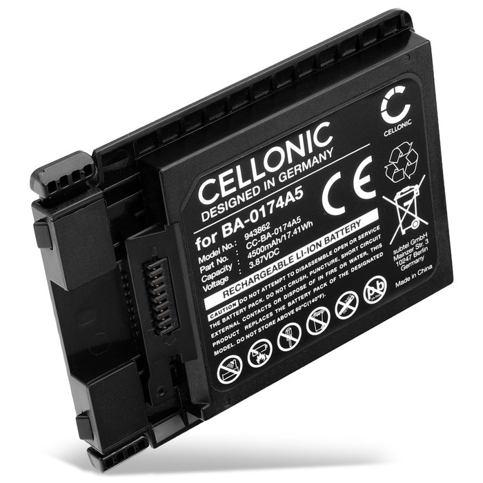 Akku viivakoodinlukijaan Cipherlab RS38 - 3.87V, 4500mAh tuotemerkiltä CELLONIC