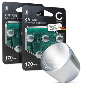 10x Nappiparisto CR1/3N 3V 170mAh tuotemerkiltä CELLONIC